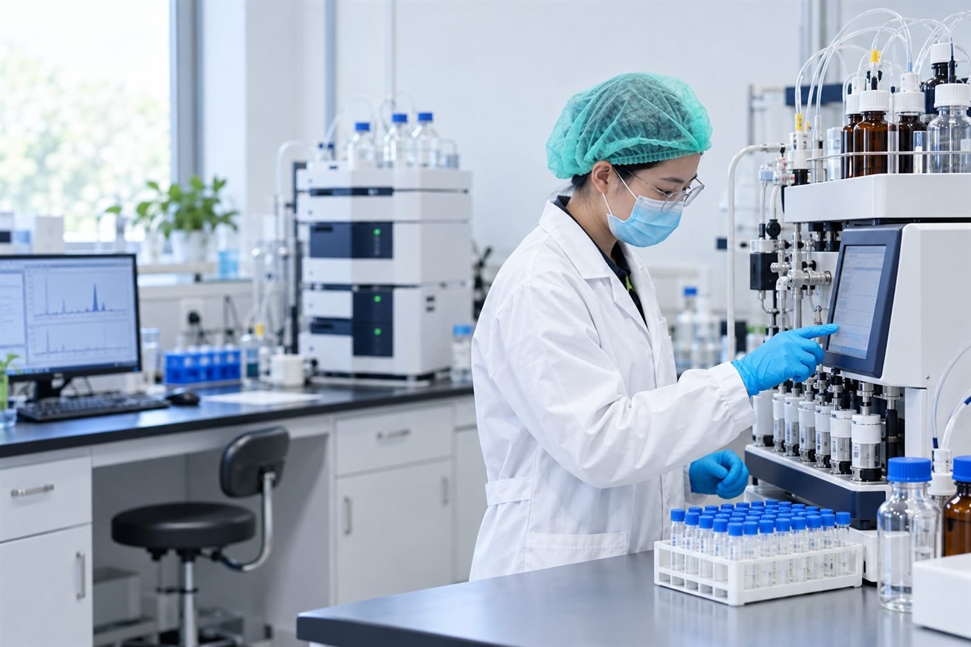 Research-scale peptide synthesis and laboratory quality review