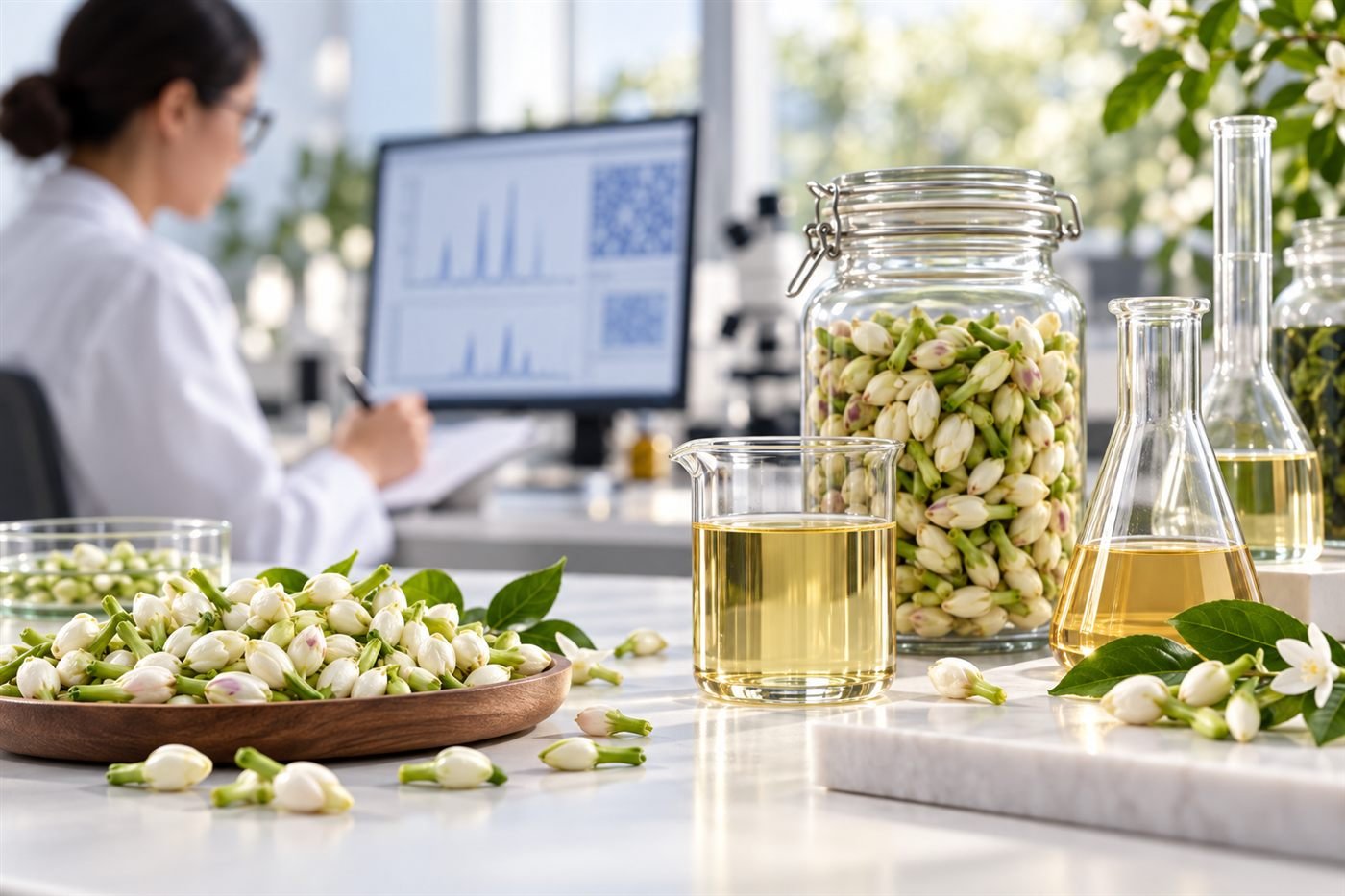 Jasmine research, extraction and analytical development
